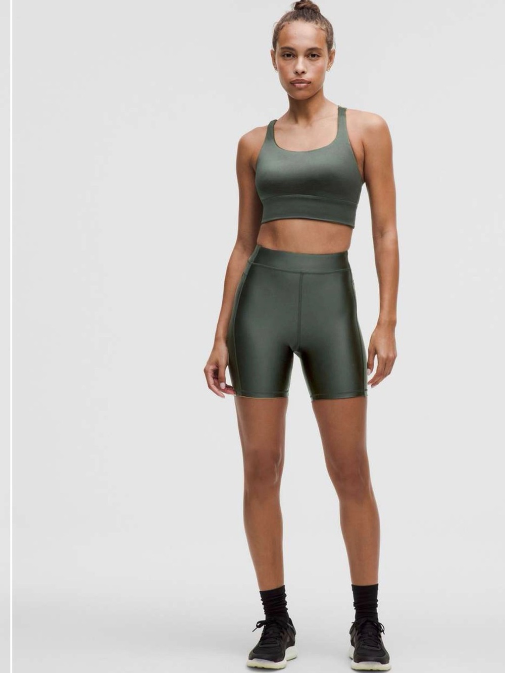 lululemon Blackened Pine Womens Bike Shorts